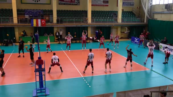 Lviv Ukraina Oktober 2019 Deltagare Turneringen Open Cup Lviv Volleyboll — Stockvideo