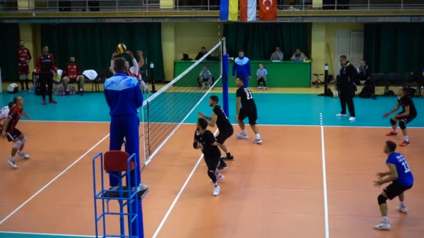 Lviv Ukraina Oktober 2019 Deltagare Turneringen Open Cup Lviv Volleyboll — Stockvideo