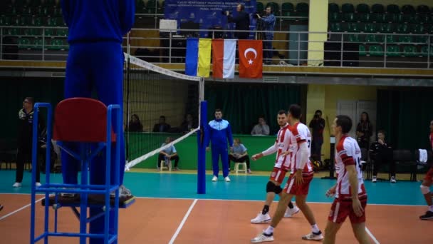 Lviv Ukraina Oktober 2019 Deltagare Turneringen Open Cup Lviv Volleyboll — Stockvideo