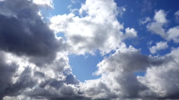 Облака Небе Маневрирование Облаков — стоковое видео