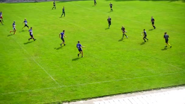 Lviv Ucraina Settembre 2019 Giocare Rugby — Video Stock