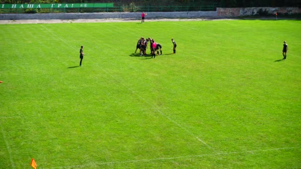 Lviv Ukraine September 2019 Playing Rugby — Stockvideo