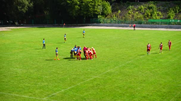 Lviv Ucraina Settembre 2019 Giocare Rugby — Video Stock