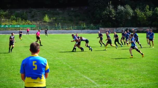 Lviv Ukraine September 2019 Playing Rugby — Stock videók