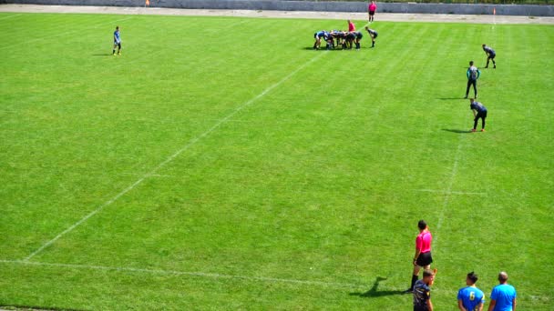 Lviv Ucrânia Setembro 2019 Jogar Rugby — Vídeo de Stock