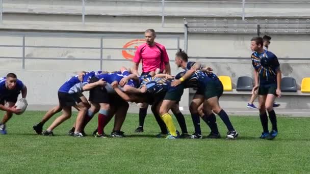 Lviv Ukraine September 2019 Playing Rugby — Αρχείο Βίντεο