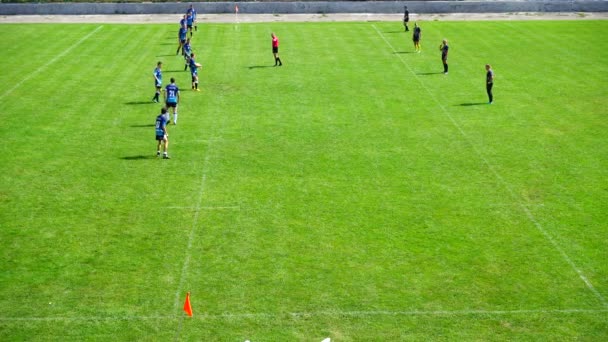 Lviv Ukraine September 2019 Playing Rugby — Αρχείο Βίντεο