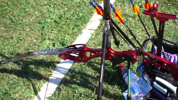 Lviv Ukraine September 2019 Participants Fifty Sixth International Archery Competitions — Stock videók