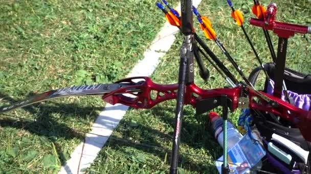 Lviv Ukraine September 2019 Participants Fifty Sixth International Archery Competitions — Stok video