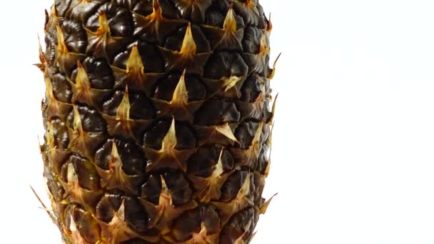 Ananas Schietpartij Beweging Gezond Voedsel — Stockvideo