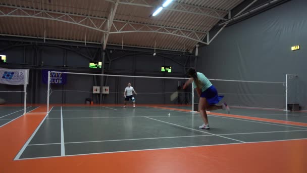 Lviv Ukraine Novembre 2019 Tournoi Amatoire International Badminton Comanchero 2019 — Video