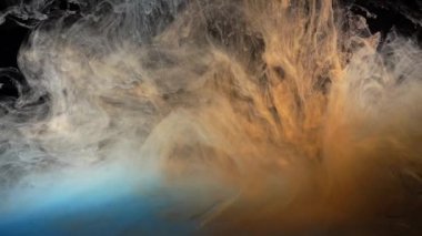 Resimler. Soyut formlar. Siyah bir arkaplanda çekim yapmak.