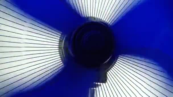 Lâminas Ventoinha Operação Ventilador — Vídeo de Stock