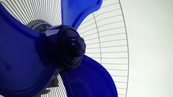 Shooting Fan Blades Fan Operation — Stock Video