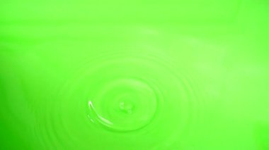 Suya limon düşmesi. Yavaş çekim.