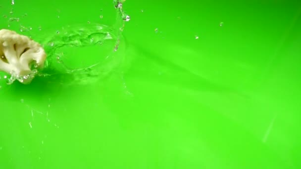 Zeleninová Směs Květáku Brokolice Mrkve Zpomalený Pohyb — Stock video