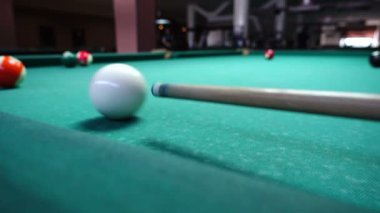 Oyun bilardosu. Bir oyunun süreci.