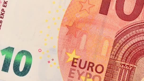 Monnaie Euro Prise Vue Macro Tir Argent — Video