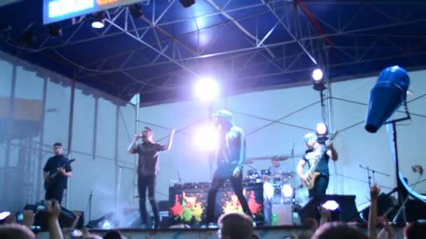 Concert Groupe New Level Ukraine Berdyansk Tir Nuit — Video