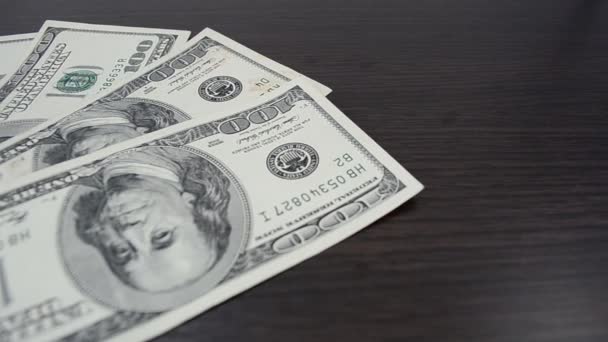 Billete Los Estados Unidos Disparos Dinero — Vídeo de stock