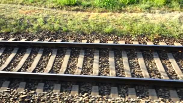 Ferrocarril Disparos Movimiento — Vídeo de stock