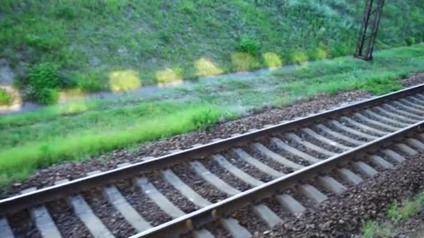 Ferrocarril Disparos Movimiento — Vídeo de stock