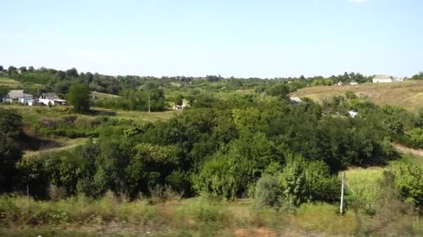 Paysage rural. Tir dans le mouvement .