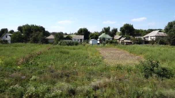 Village Jardins Potagers Tir Dans Mouvement — Video