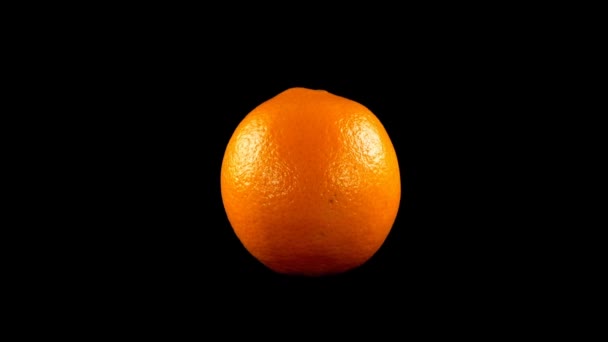 黒い背景にオレンジ — ストック動画