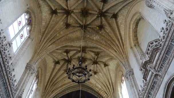 Interior Del Monasterio San Juan Los Reyes Disparos Movimiento — Vídeos de Stock