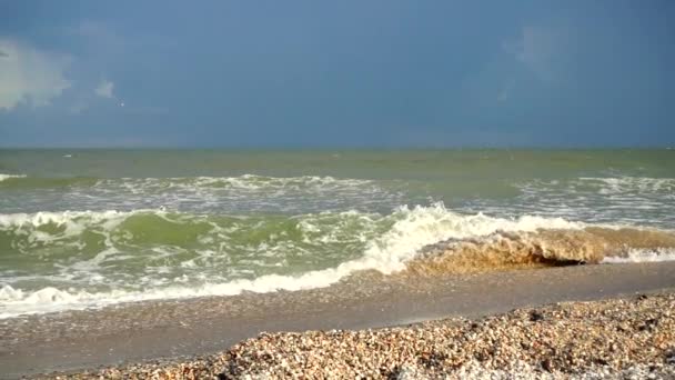 Onda Mar Movimento Lento Tiroteio Mar — Vídeo de Stock