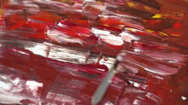 Bir resim gouache çizimi.