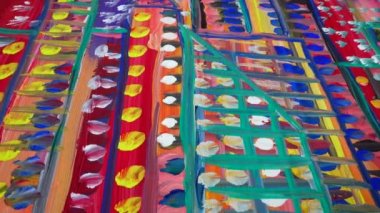 Gulakla çizilmiş soyut çizimler.