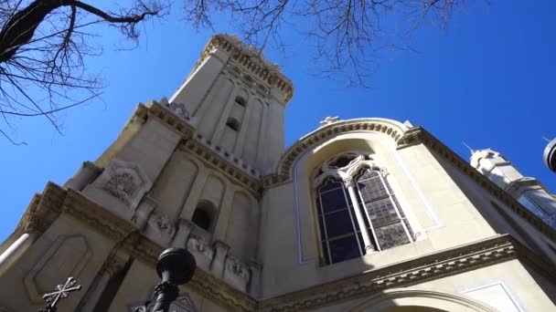 Igreja San Manuel San Benito Igreja Católica Madrid Espanha Igreja — Vídeo de Stock