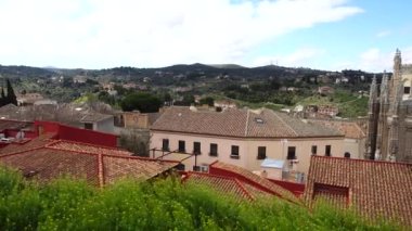 Toledo, İspanya 'daki San Juan de los Reyes Manastırı. İspanya 'da çekim.