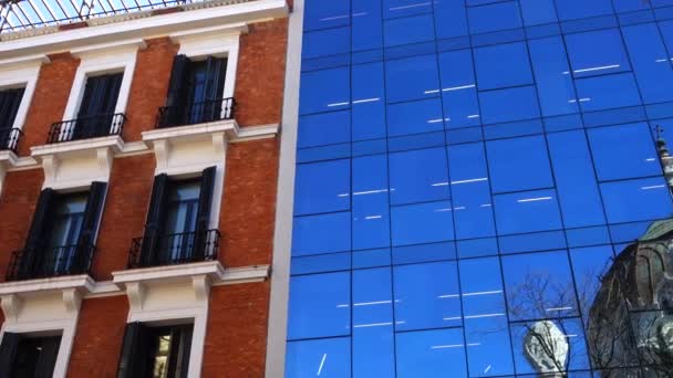 Architecture Madrid Spain Shooting Spring — Stock Video