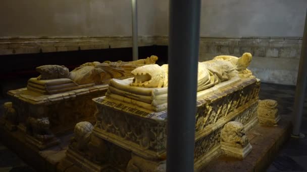 Toledo Espanha Março 2018 Interior Catedral Primaz Santa Maria Catedral — Vídeo de Stock