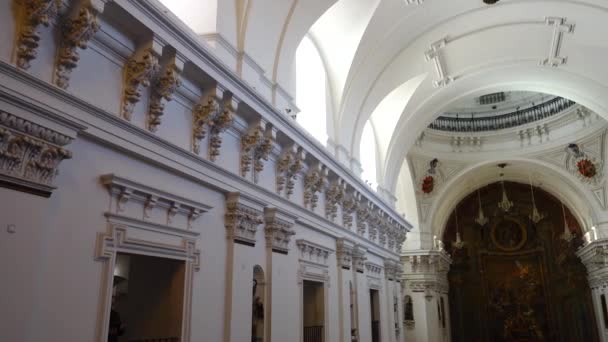 Iglesia San Ildefonso Toledo España Toledo España Marzo 2018 Interior — Vídeo de stock