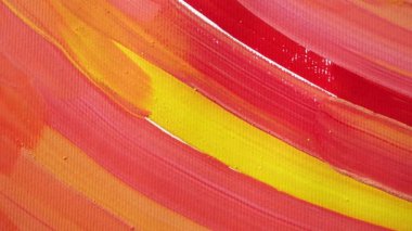 Gouache ile çizilmiş soyut bir resim..