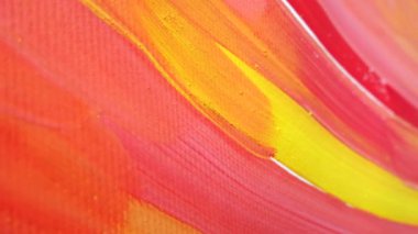 Gouache ile çizilmiş soyut bir resim..