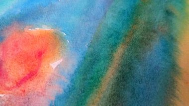 Doğadaki soyutlama, suluboya. Çekim başlıyor..