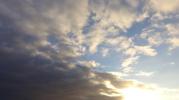 Облака Небе Время Покажет Время Покажет — стоковое видео