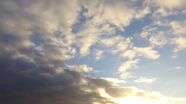 Nuvens Céu Desfasamento Temporal — Vídeo de Stock