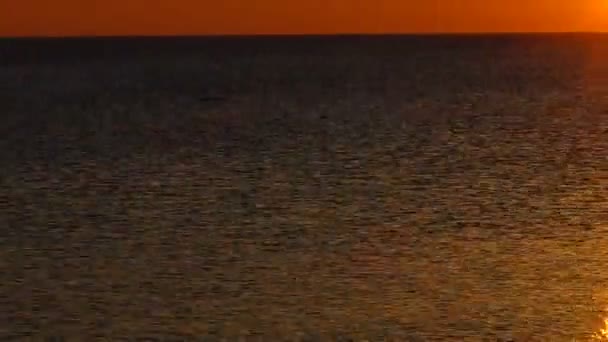 Zonsondergang Boven Zee Tijd Verstrijken Tijdsverloop — Stockvideo