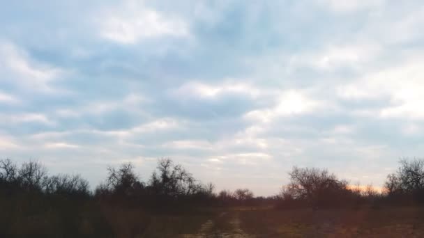 Paisaje Nubes Caducidad — Vídeos de Stock