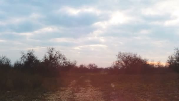 Landschaft Und Wolken Zeitraffer — Stockvideo