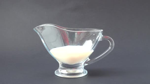 Melk Voor Een Cappuccino Voorbereiding Van Een Cappuccino — Stockvideo