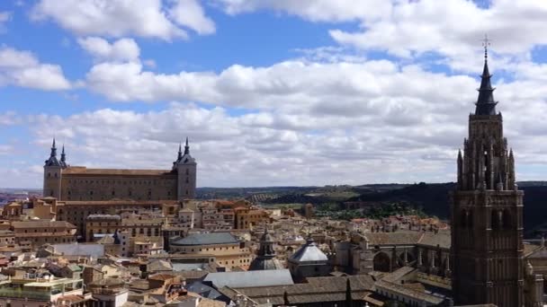 Spanya Toledo Daki Maria Katedrali Azizi Zaman Ayarlı Toledo Aziz — Stok video