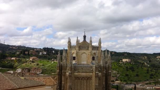 Monastery San Juan Los Reyes Toledo Spain Timelapse Catholic Franciscan — Stock Video
