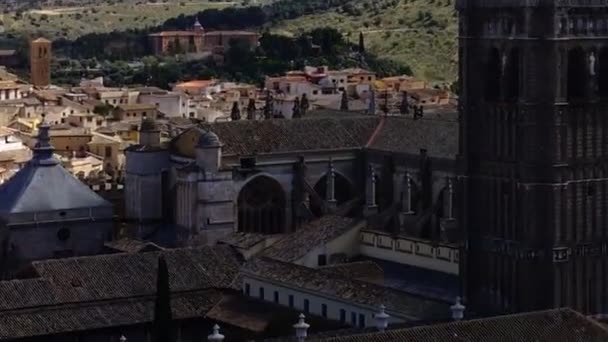 España Catedral Santa María Toledo Timelapse Catedral Primada Santa María — Vídeo de stock